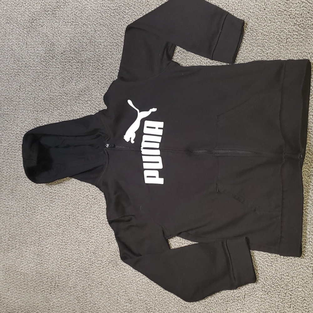 Puma zip up hoodie,  boys size large(14-16), like new